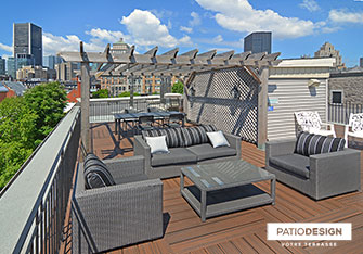 Terrasse en Trex par Patio Design inc.